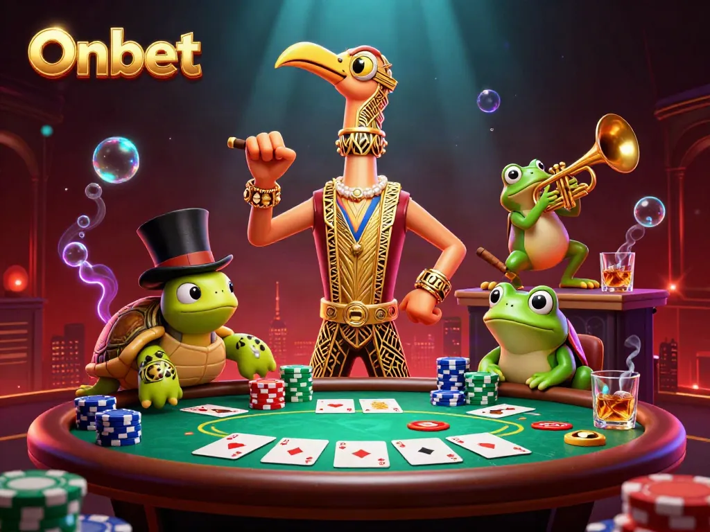 Engage in thrilling gameplay at Onbet with unique characters at a vibrant casino