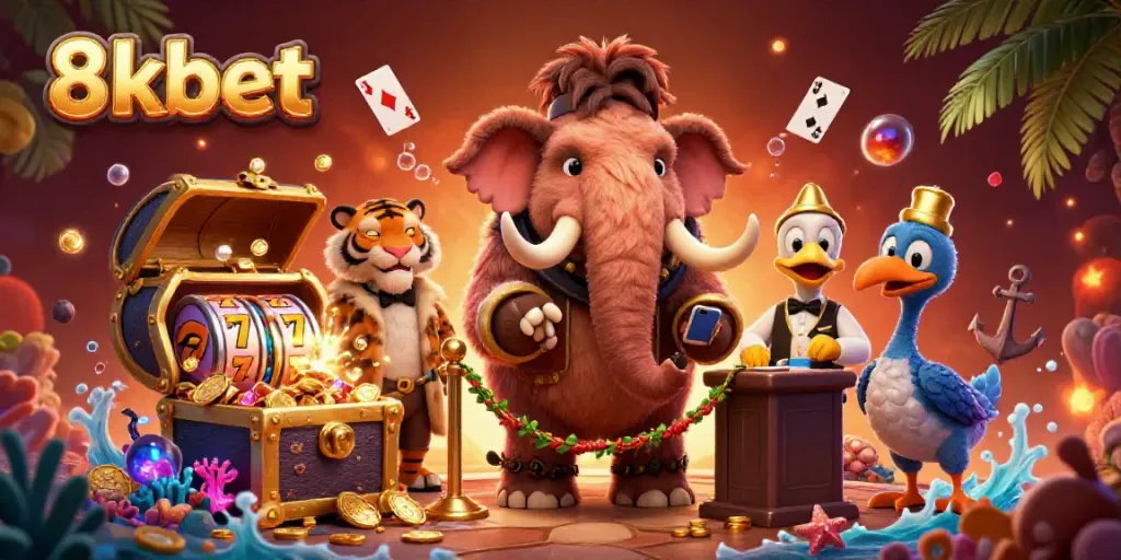 Experience the excitement at 8xbet casino with a woolly mammoth bouncer and dynamic gaming elements.